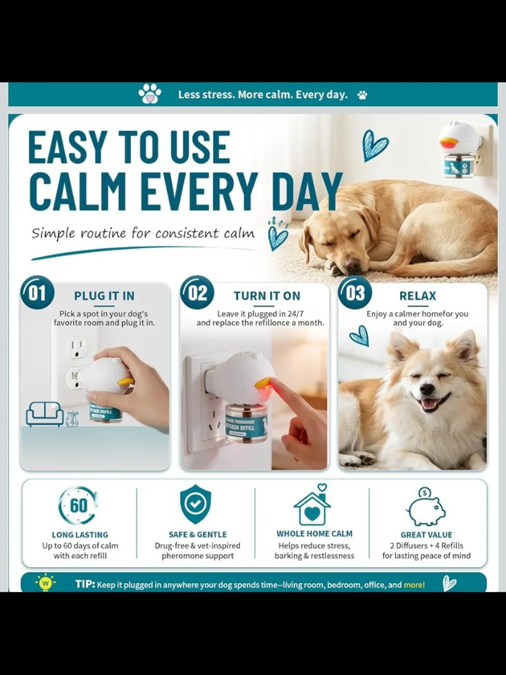 Advanced 🐶 Dog Calming Diffuser Kit - Picture 7 of 7